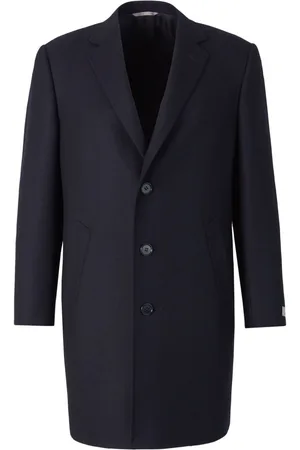 CANALI Herringbone wool coat