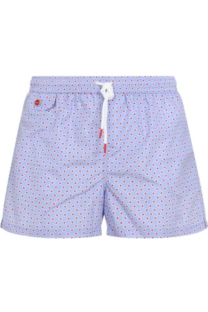 Kiton Micro-pattern swim shorts