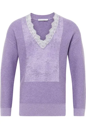 J.W.Anderson V-neck lace-trim sweater