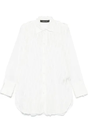 FEDERICA TOSI Fringed-detailed shirt