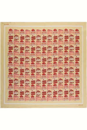 Bally Cake-print silk scarf