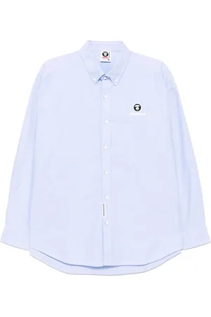 A Bathing Ape Logo sleeves shirt