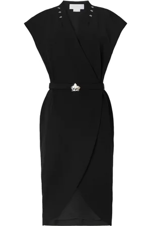 GENNY Stud-embellished midi dress