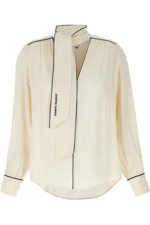 Elisabetta Franchi Tie-neck georgette blouse