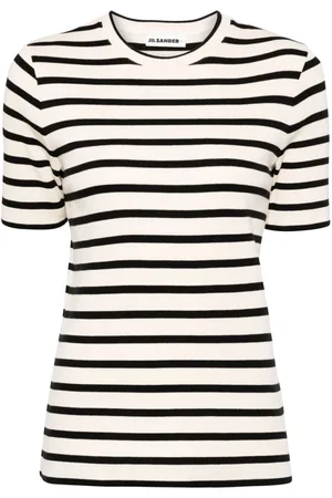 Jil Sander Striped cotton T-shirt