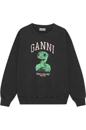 Ganni Logo-print sweatshirt