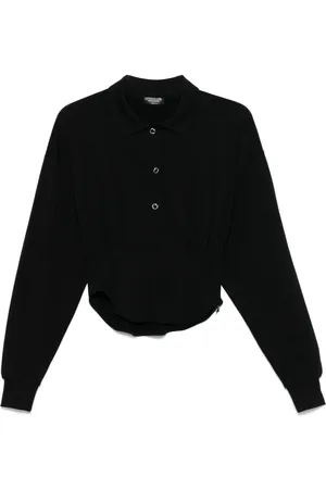 MUGLER Corseted polo shirt