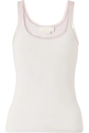 GENNY Contrast-trim tank top