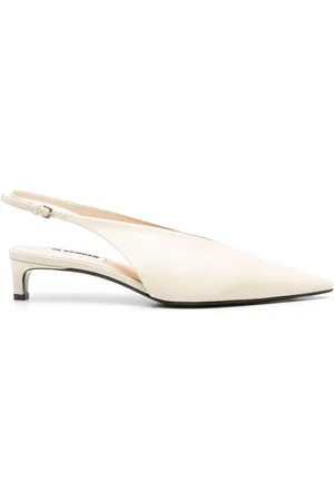 Jil Sander 40mm leather pumps