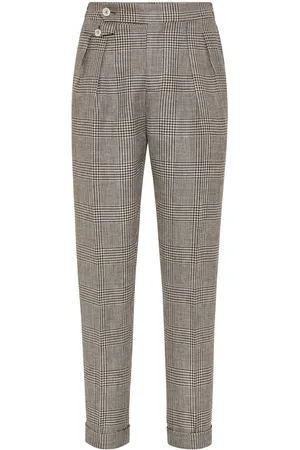 Brunello Cucinelli Prince of Wales-checked trousers