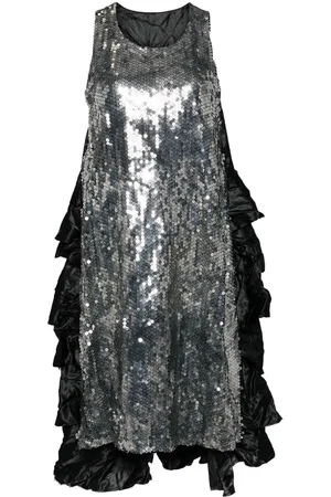 Comme des Garçons Sequin-embellished ruffled dress