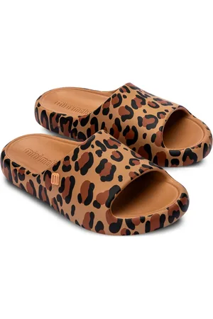 Melissa Leopard-print slippers