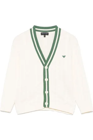 Emporio Armani Logo-embroidered cardigan