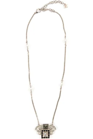 CHANEL 2000s crystal-embellished necklace
