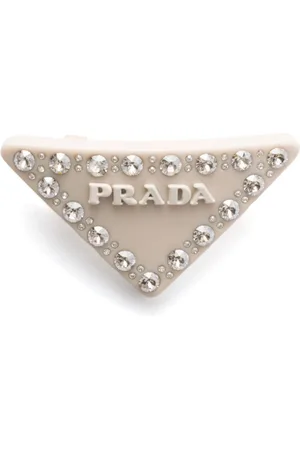 Prada Triangle-logo hair clip