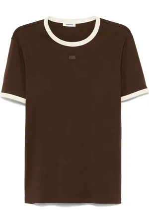 Sandro Contrast-trim T-shirt