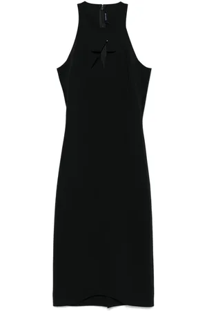 MUGLER Star sleeveless midi dress