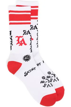 SAINT MXXXXXX Graphic-print socks