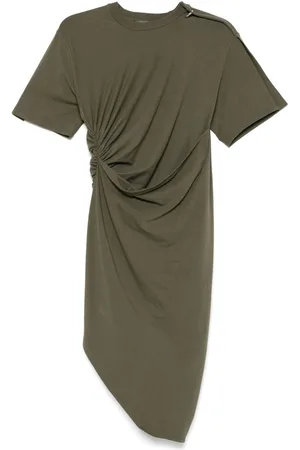 MUGLER Piercing-detail midi dress