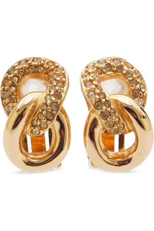 Dior 1990-2000s rhinestone earrings