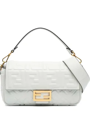 Fendi 2010-2024 Zucca Embossed Baguette satchel