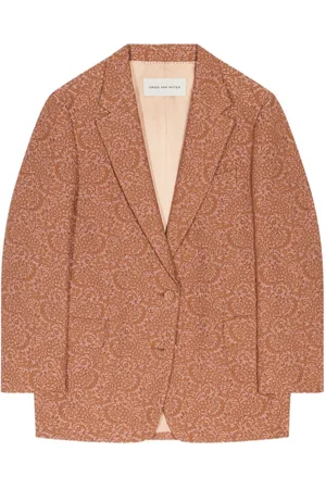 DRIES VAN NOTEN Oversized jacquard blazer