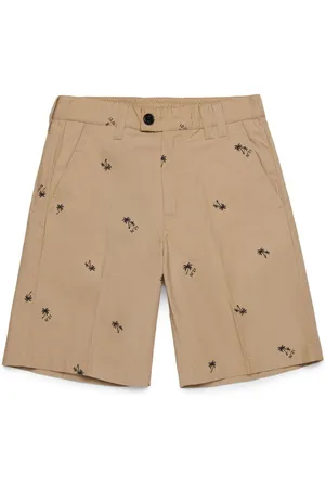 Nº21 Motif-embroidered shorts