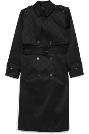 Elisabetta Franchi Jacquard trench coat