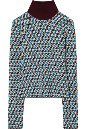 Tory Burch Jacquard turtleneck sweater