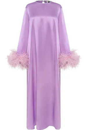 Sleeper Feather-trim dress