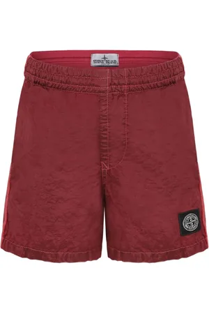 Stone Island Logo-tag swim shorts