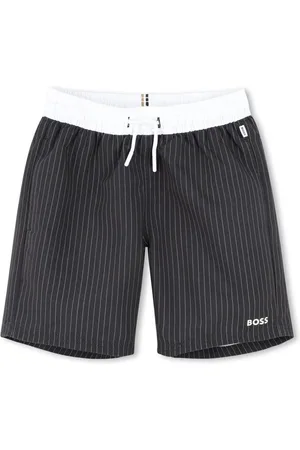HUGO BOSS Pinstriped swim shorts