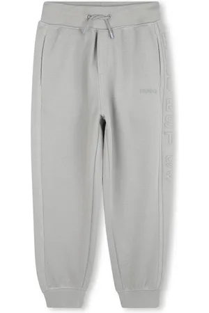 HUGO BOSS Rubberised-logo track pants