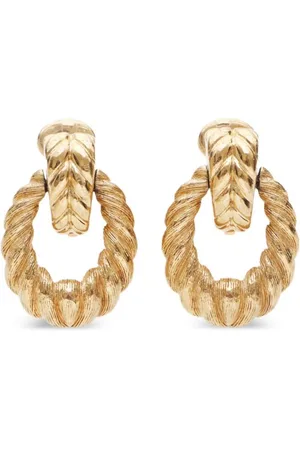 Dior 1990s drop clip-on earrings