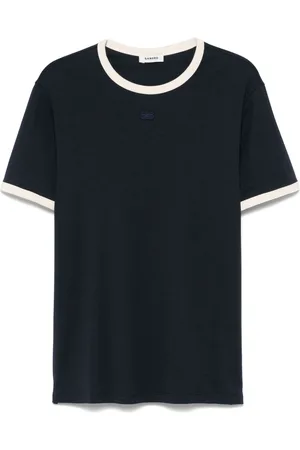 Sandro Contrast-trim T-shirt