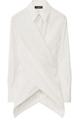 Fabiana Filippi Striped wraparound shirt