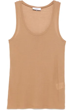 LARDINI Ribbed tank top