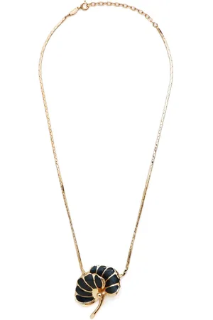 Dior 1990-2000s leaf necklace