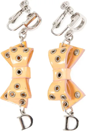 Dior 1990s bow clip-on earrings