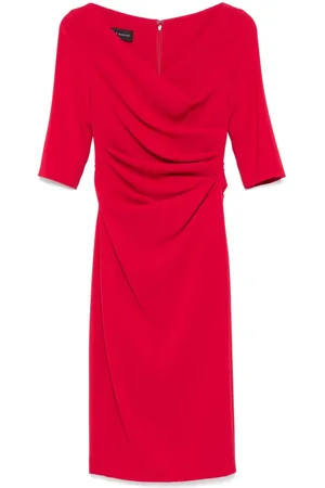 TALBOT RUNHOF Ruched midi dress