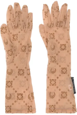 Marine Serre Mesh flock gloves
