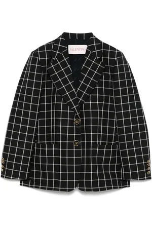 VALENTINO GARAVANI Grid-pattern blazer