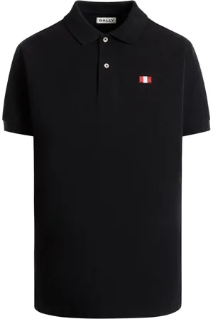 Bally Flag-embroidered polo shirt