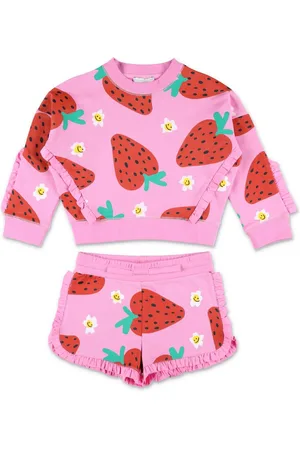 Stella McCartney Strawberry-print shorts set