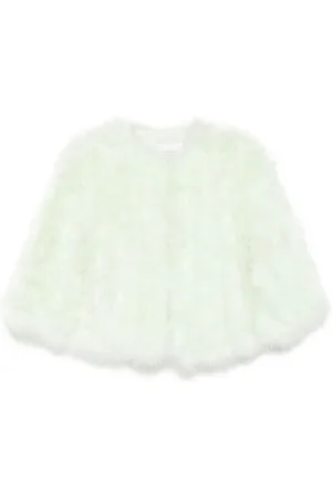 YVES SALOMON Feather silk jacket