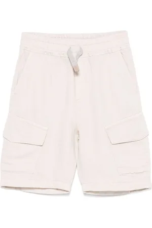 ELEVENTY Logo-patch cargo shorts