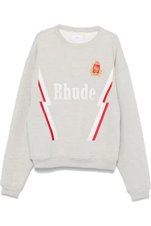 Rhude Logo-embroidered cotton sweatshirt