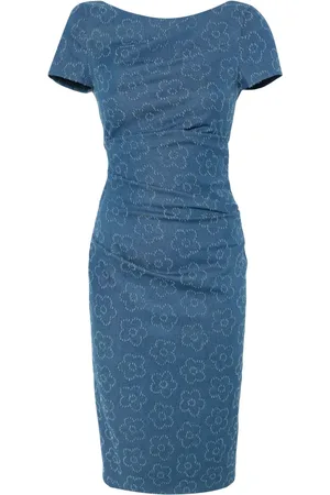 TALBOT RUNHOF Floral-pattern mini dress