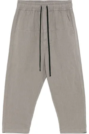 THOM KROM Seam-detail drawstring-waistband trousers