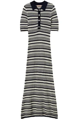 Twin-Set Striped knitted dress